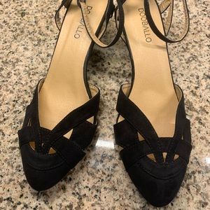Cute black ankle strap shoes